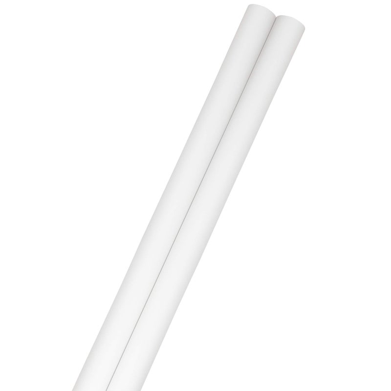 JAM Paper Gift Wrap - Matte Wrapping Paper - 50 Sq Ft Total (30 in x 10 Ft Each) - Matte White - 2 Rolls/Pack - Image 2